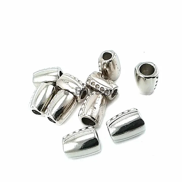 Metal Cord End length 10 mm entry 7 mm - 0,27" Lux Designed B0003