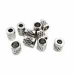 Metal Cord End Length 11 mm entry 7 mm - 0,27" Zigzag Perforated B0008