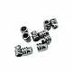 Cord End Length 8 mm inlet 5 mm Zamak Cord End B0010