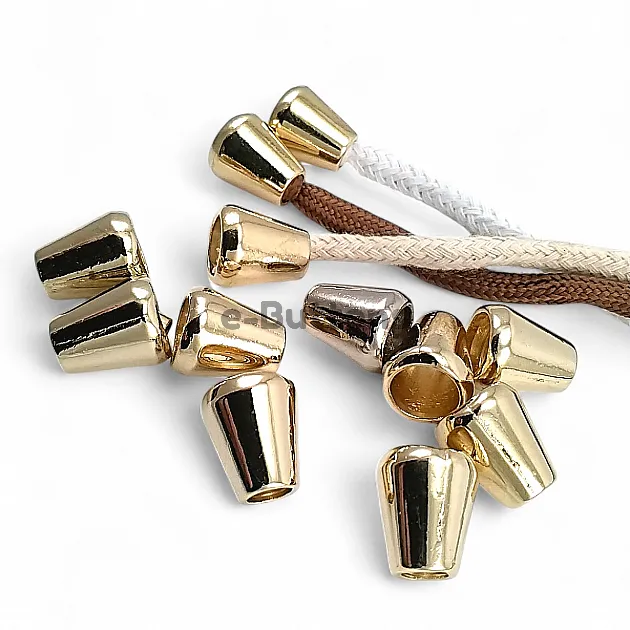 Cord End Bell Shape Cord Entry 6 mm / 0.27" Metal B0017