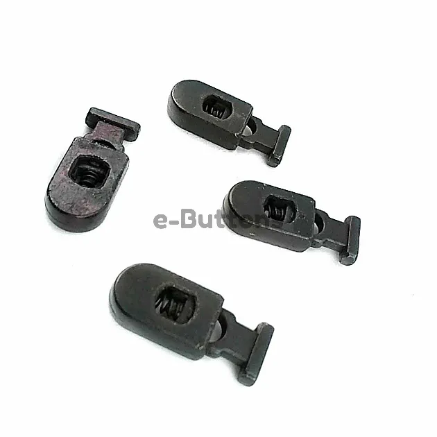 Stopper Metal 26 mm tall, 5 mm perforated, Black and Simple Design B0020