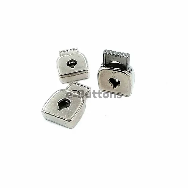 Metal Stopper Single Hole 23 x 17 mm tall 6 mm hole diameter B0024
