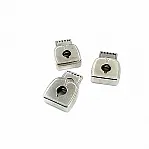Metal Stopper Single Hole 23 x 17 mm tall 6 mm hole diameter B0024