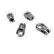 19 x 11 mm Length 5 mm Diameter Metal Cord End  B0025