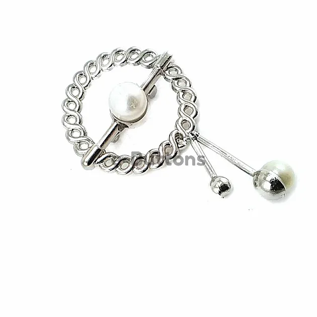 Pearl Silver Color Brooch BRS0009 Pearl Silver Color Brooch BRS0009