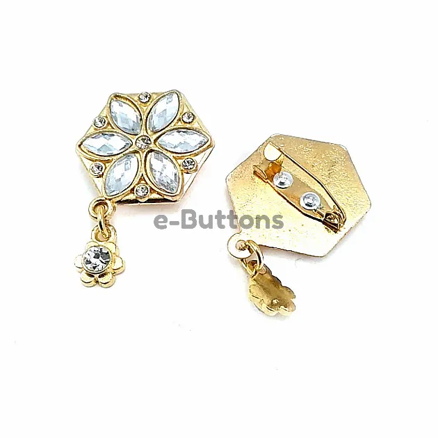 Gold Stylish Brooch BRS0021 Gold Stylish Brooch BRS0021