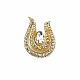 Very Stylish Stone Gold Color Brooch BRS0024