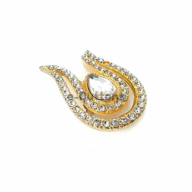 Very Stylish Stone Gold Color Brooch BRS0024