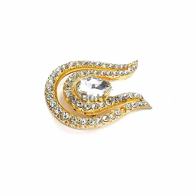Very Stylish Stone Gold Color Brooch BRS0024