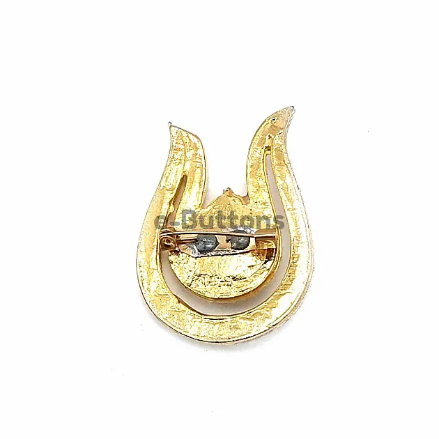 Very Stylish Stone Gold Color Brooch BRS0024