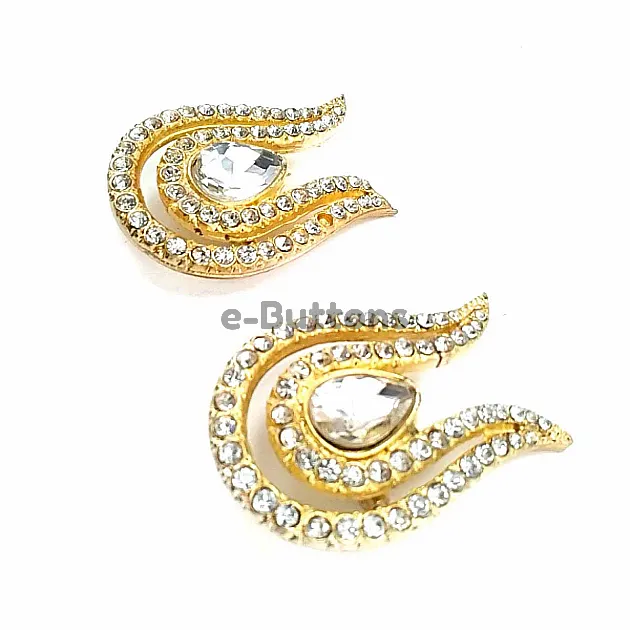 Very Stylish Stone Gold Color Brooch BRS0024