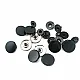 Snap Fastener 16 mm 5/8" Metal Black Coat Snap Buttons C0005 Snap Fastener 16 mm 5/8" Metal Black Coat Snap Buttons C0005