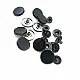 Snap Fastener 16 mm 5/8" Metal Black Coat Snap Buttons C0005 Snap Fastener 16 mm 5/8" Metal Black Coat Snap Buttons C0005