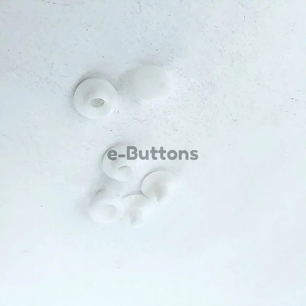 White Plastic Snap Button 9 mm 14 size (250 pcs/Pack) C0010