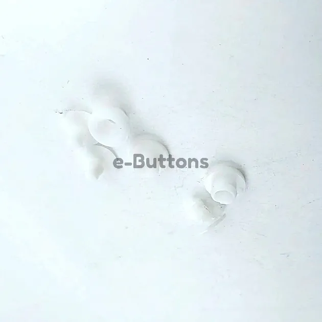 White Plastic Snap Button 9 mm 14 size (250 pcs/Pack) C0010