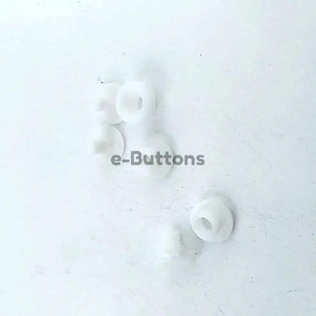 White Plastic Snap Button 9 mm 14 size (250 pcs/Pack) C0010