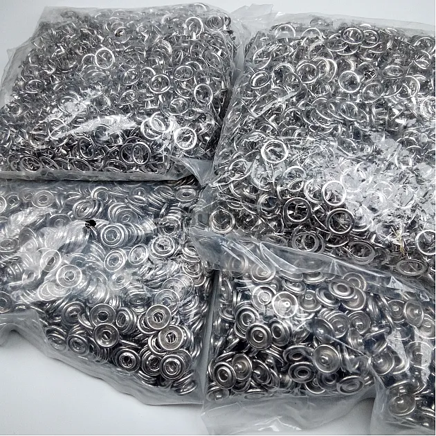 Prong Snaps Fastener 720 Pcs/Pck Baby Snap Buttons 3/8" Stainless 9,5 mm PC0013
