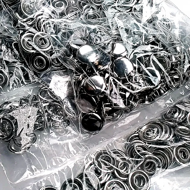 Baby Snap Fastener 9.5 mm Stainless Steel Prong Snap Fastener with Prong Cover 720 Pcs/Pack C0014P