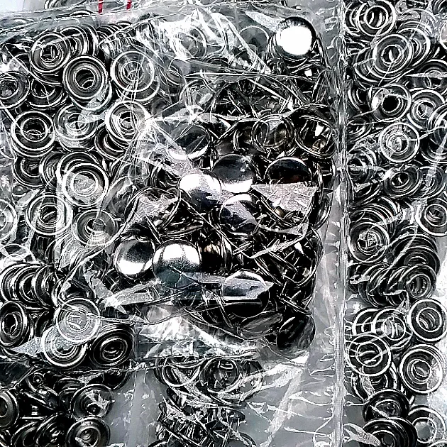 Baby Snap Fastener 9.5 mm Stainless Steel Prong Snap Fastener with Prong Cover 720 Pcs/Pack C0014P