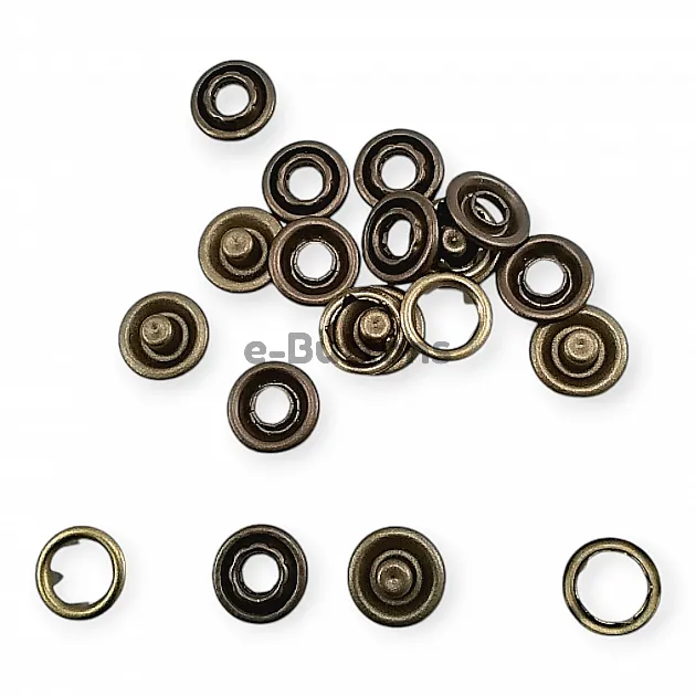 Prong Click Snap Fastener 17L / 13/32" baby Prong snap buttons (1 Gros) 10.5mm C0015 Prong Click Snap Fastener 17L / 13/32" baby Prong snap buttons (1 Gros) 10.5mm C0015