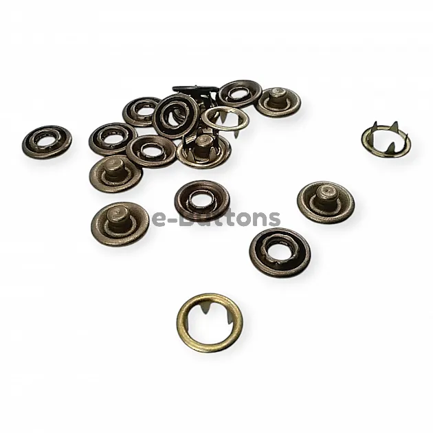 Prong Click Snap Fastener 17L / 13/32" baby Prong snap buttons (1 Gros) 10.5mm C0015 Prong Click Snap Fastener 17L / 13/32" baby Prong snap buttons (1 Gros) 10.5mm C0015