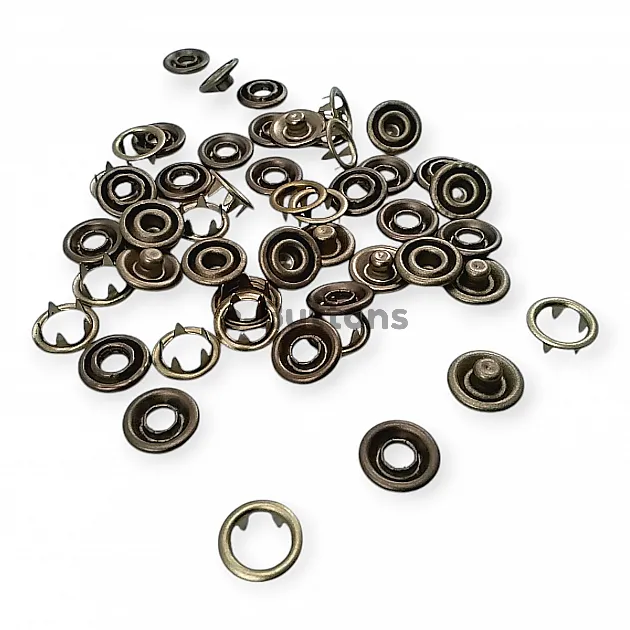 Prong Click Snap Fastener 17L / 13/32" baby Prong snap buttons (1 Gros) 10.5mm C0015 Prong Click Snap Fastener 17L / 13/32" baby Prong snap buttons (1 Gros) 10.5mm C0015