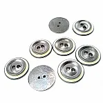 Enameled Button with Two Holes 16 mm - 26 Size D 0014