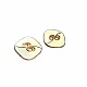 Square Enameled Button With Two Holes 25 mm - 40 Size D 0020