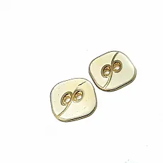 Kare Mineli İki Delikli Düğme 23 mm - 35 Boy D 0022