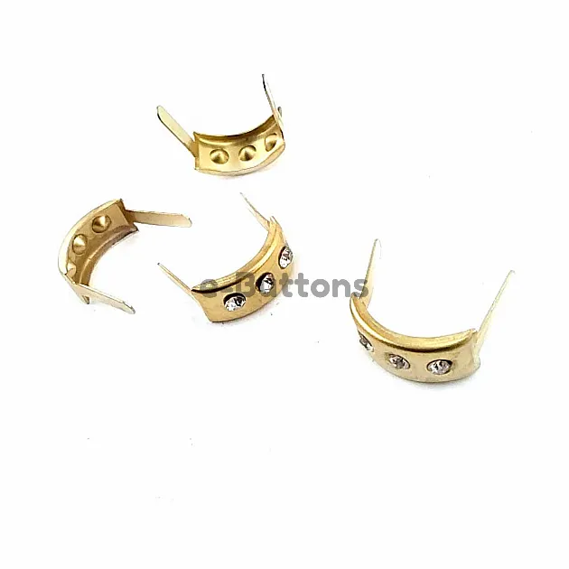 18 x 9 mm Üç taşlı Saç Fiyonk ( 250 Ad/Paket) F0001