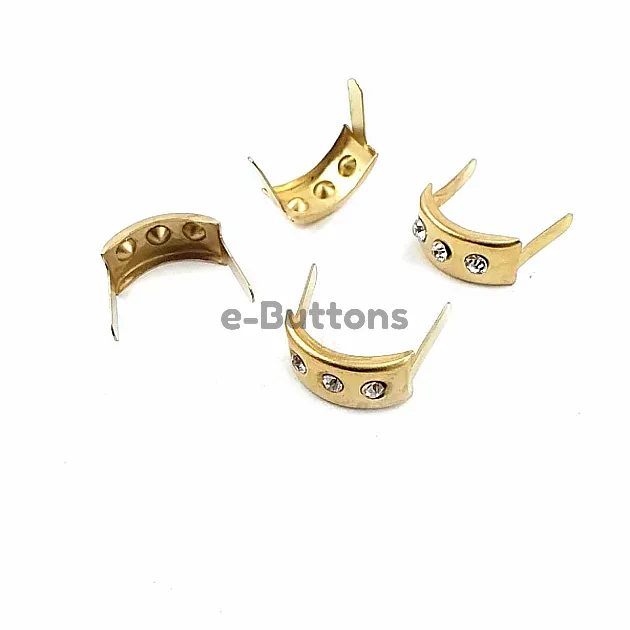 18 x 9 mm Üç taşlı Saç Fiyonk ( 250 Ad/Paket) F0001