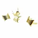 17 x 17.50  mm Çizgili Metal Fiyonk (250 Ad/Paket) F0002