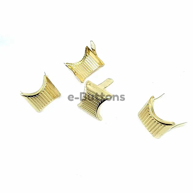 17 x 17.50  mm Çizgili Metal Fiyonk (250 Ad/Paket) F0002