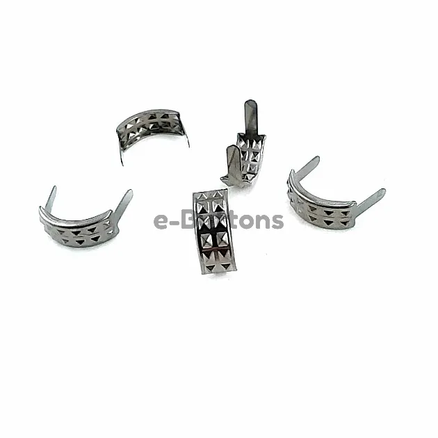 7.5 x 17.50  mm Piramit Desenli Metal Fiyonk ( 250 Ad/Paket) F0003