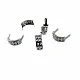 7.5 x 17.50  mm Piramit Desenli Metal Fiyonk ( 250 Ad/Paket) F0003