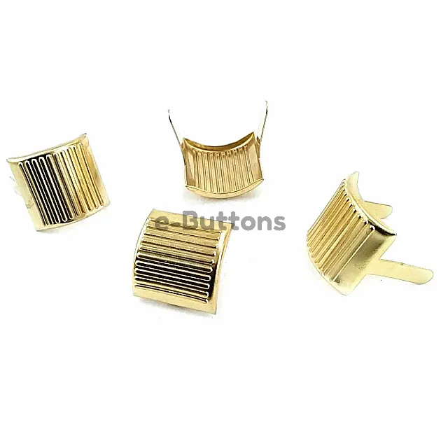 17 x 17.50  mm Kare Çizgili Metal Fiyonk ( 250 Ad/Paket) F0004