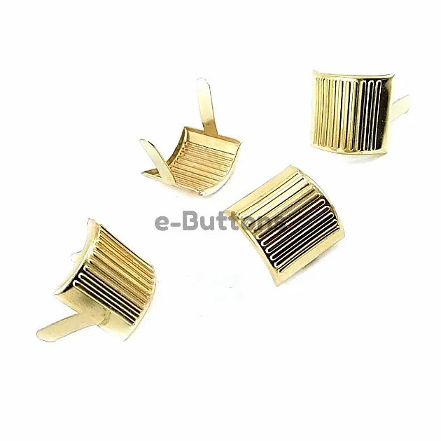 17 x 17.50  mm Kare Çizgili Metal Fiyonk ( 250 Ad/Paket) F0004