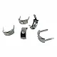 17.5 x 8.5 mm Tek Taşlı Metal Fiyonk ( 250 Ad/Paket) F0006