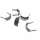 17.5 x 8.5 mm Stripe Metal Bow (250 Pcs / Package) F0008