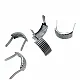 17.5 x 8.5 mm Stripe Metal Bow (250 Pcs / Package) F0008