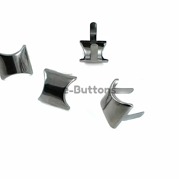 17 x 17.50 mm Plain Oval Metal Bows (250 Pcs / Package) F0010