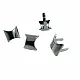 17 x 17.50 mm Plain Oval Metal Bows (250 Pcs / Package) F0010
