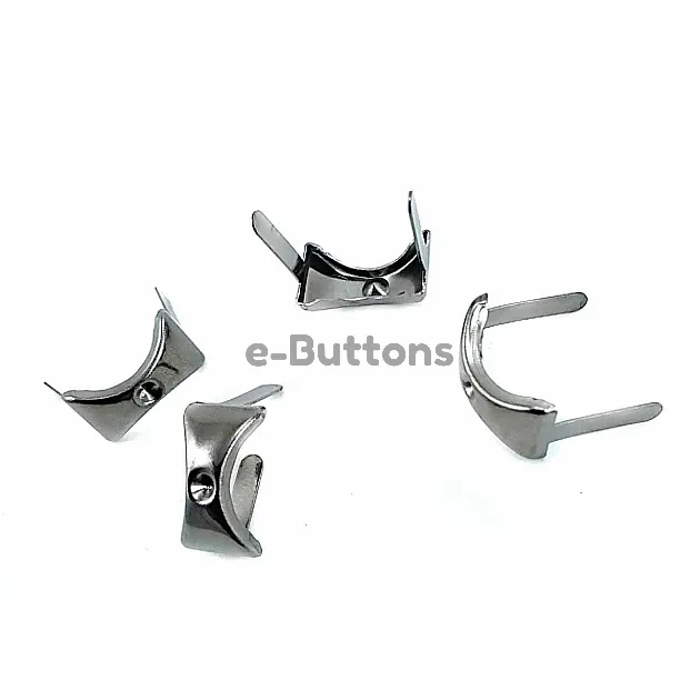 17.5 x 10 mm Taş Delikli Oval Metal Fiyonk ( 250 Ad/Paket) F0011