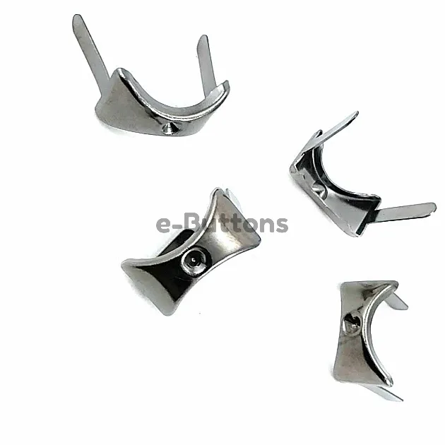 17.5 x 10 mm Taş Delikli Oval Metal Fiyonk ( 250 Ad/Paket) F0011