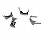 17.5 x 10 mm Taş Delikli Oval Metal Fiyonk ( 250 Ad/Paket) F0011