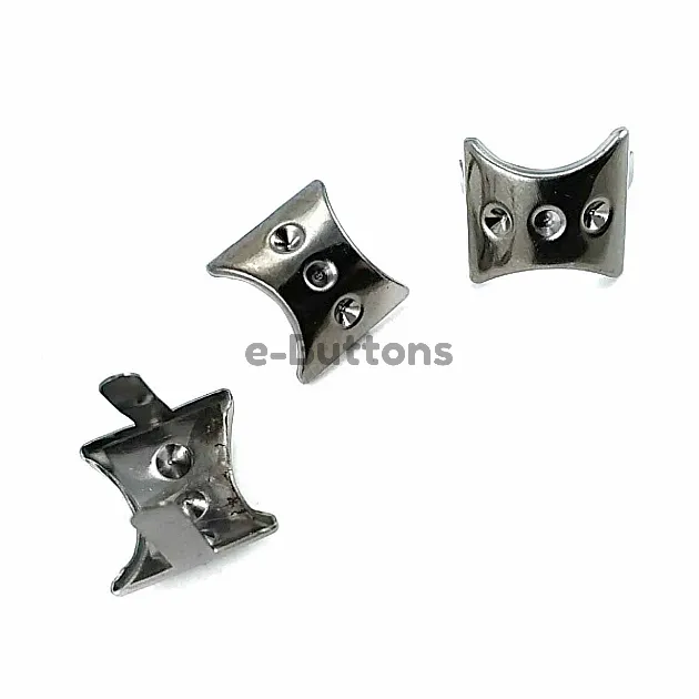17 x 17.5 mm Three Stone Oval Hair Bow F0013