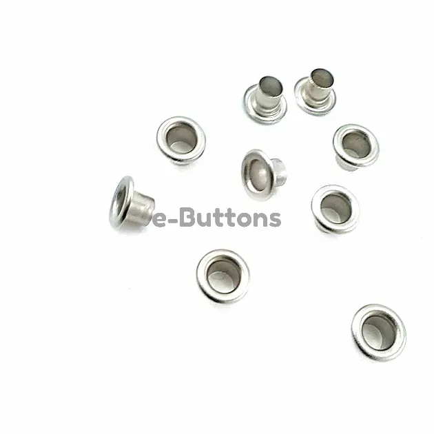 11/64"  Metal Eyelets  7,3 mm Eyelet Long Metal (250 Pcs / Package) K0003U
