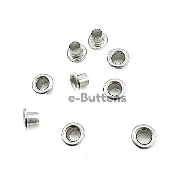 11/64"  Metal Eyelets  7,3 mm Eyelet Long Metal (250 Pcs / Package) K0003U