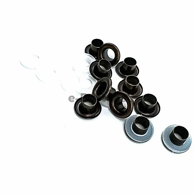 Eyelets 13/64" 10 mm (250 Pcs / Package) Silver Braas Oxide K0008