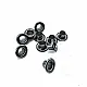 Eyelets 13/64" 10 mm (250 Pcs / Package) Silver Braas Oxide K0008